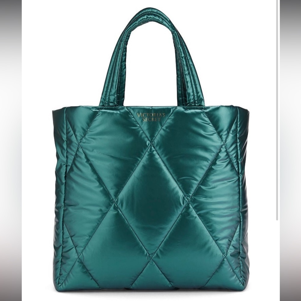 Victoria’s Secret Women’s Puffer Tote | Teal | NWT |